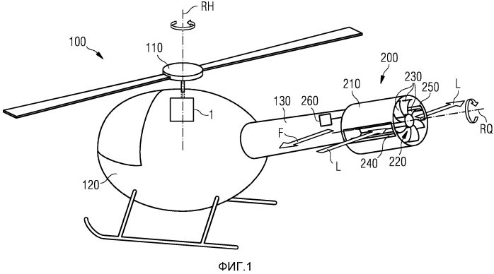 Компенсация крутящего момента для вертолета (патент 2568529)