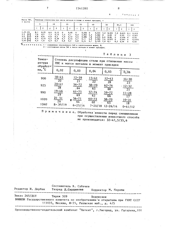 Способ внепечной обработки жидкой стали (патент 1541280)