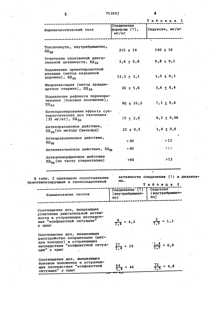 Гидрохлорид 1-метил-3,4-( @ 2,2-диметил-4-оксотетрагидро- бензо)-индоло-(2,3-с)-пиридина,проявляющий траквилизирующую активность (патент 753093)