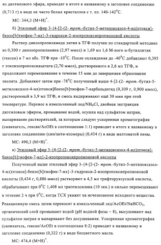 Замещенные 4-алкоксиоксазолпроизводные в качестве агонистов ppar (патент 2312106)