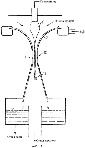 Сажа, способ получения сажи или других образуемых в пламени аэрозолей и устройство для осуществления этого способа (патент 2369623)