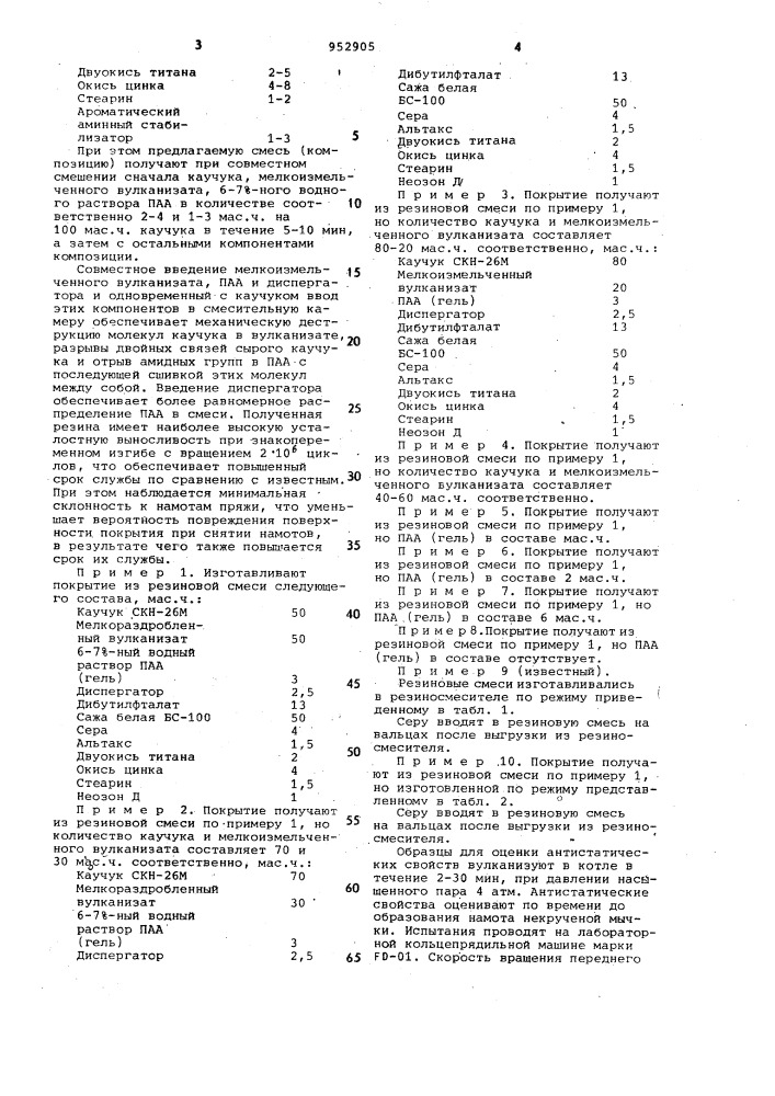 Резиновая композиция и способ ее получения (патент 952905)