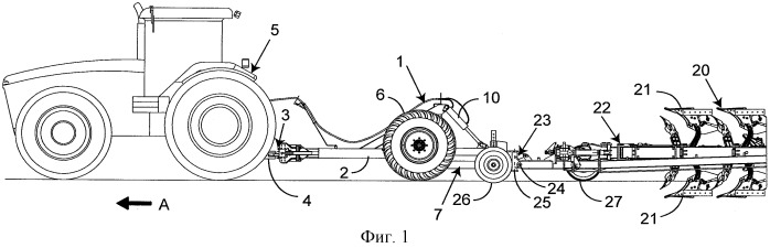Колесная тележка полунавесного плуга (патент 2532453)