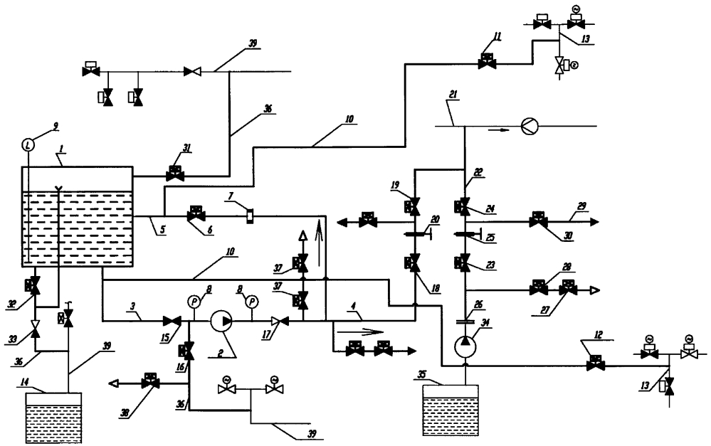 Аварийная система подачи раствора борной кислоты в активную зону реактора аэс (патент 2626620)
