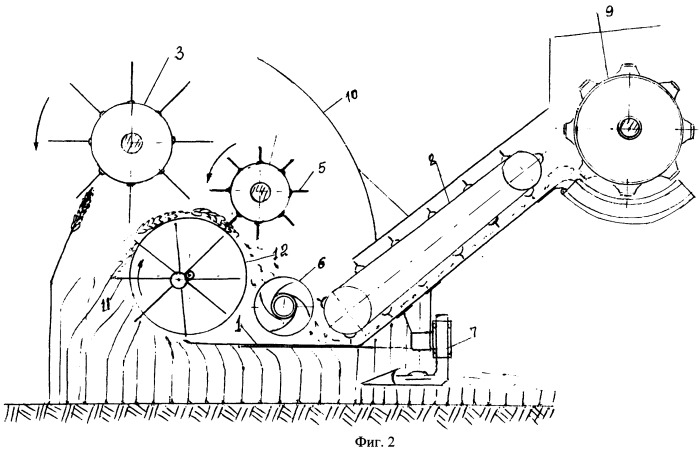 Жатка для очеса колоса (патент 2446663)