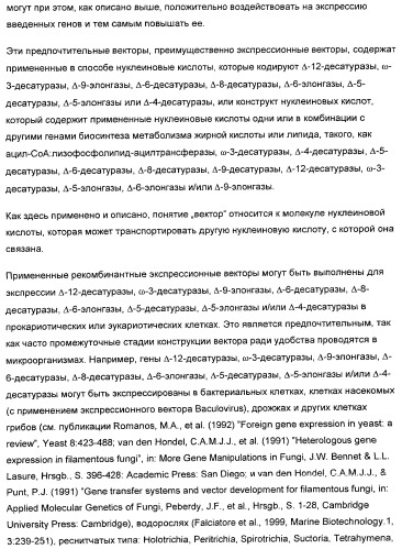 Способ получения полиненасыщенных жирных кислот в трансгенных растениях (патент 2449007)