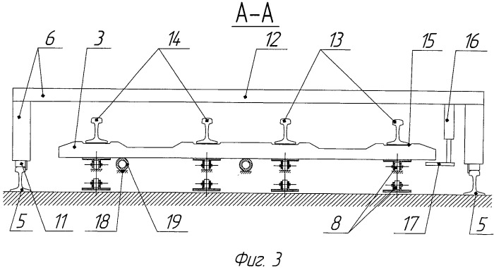 Поточная линия для сборки стрелочного перевода железнодорожного пути (патент 2451124)