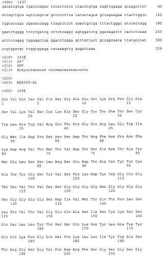 Pscaxcd3, cd19xcd3, c-metxcd3, эндосиалинxcd3, epcamxcd3, igf-1rxcd3 или fap-альфаxcd3 биспецифическое одноцепочечное антитело с межвидовой специфичностью (патент 2547600)