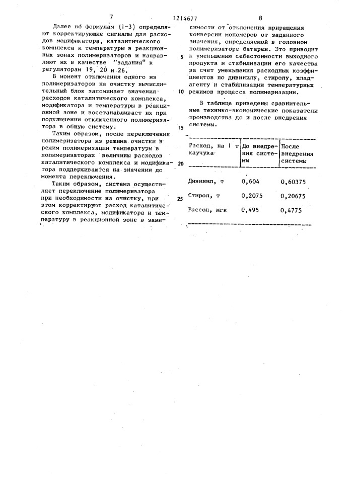 Способ управления процессом эмульсионной полимеризации (патент 1214677)