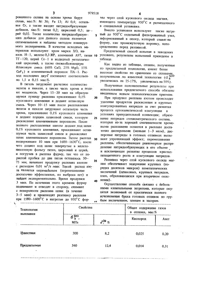 Способ получения высоколегированных сплавов на основе хрома (патент 979518)