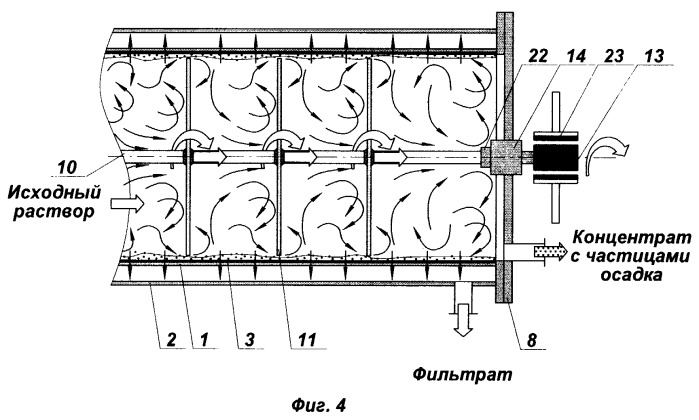 Мембранный аппарат для фильтрации вязких жидкостей (патент 2251446)
