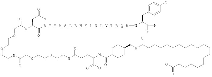 Длительно действующие агонисты рецепторов y2 и(или) y4 (патент 2504550)