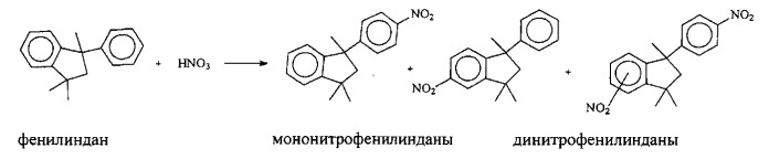 Способ получения 5(6)-нитро-1-(4-нитрофенил)-1,3,3-триметилинданов (патент 2559356)