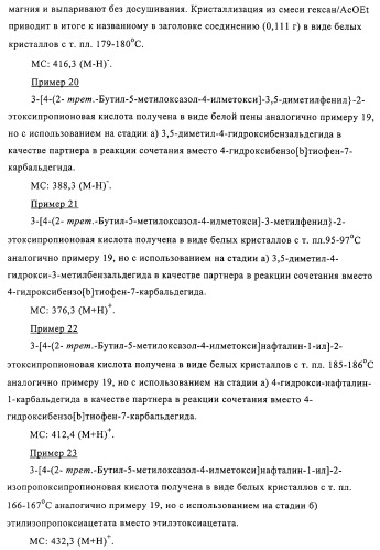 Замещенные 4-алкоксиоксазолпроизводные в качестве агонистов ppar (патент 2312106)