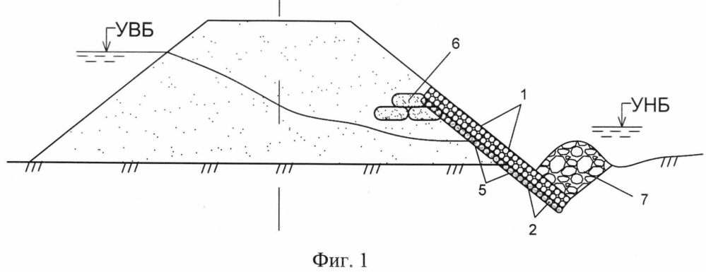 Способ возведения наслонного дренажа земляных сооружений (патент 2601802)