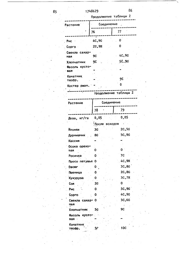 Способ борьбы с нежелательной растительностью (патент 1748629)