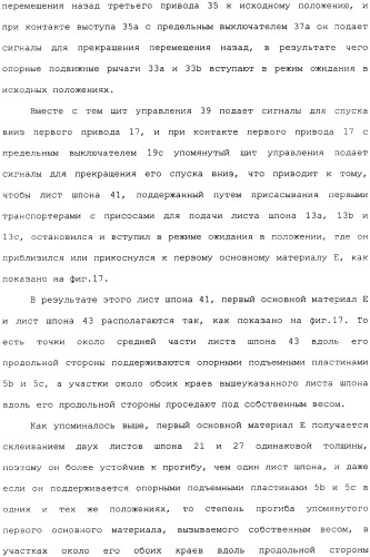 Способ накладывания листов шпона на основной листовой древесный материал (варианты) (патент 2360790)