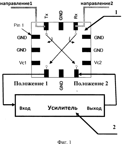 Двунаправленный свч усилитель (патент 2589376)