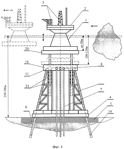 Способ сооружения морской платформы (патент 2280128)