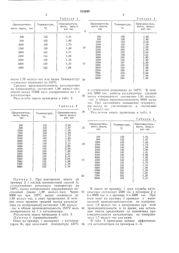 Способ получения изопропанола (патент 512695)