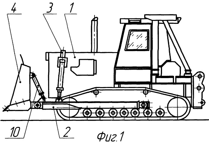 Рабочее оборудование бульдозера (патент 2374396)