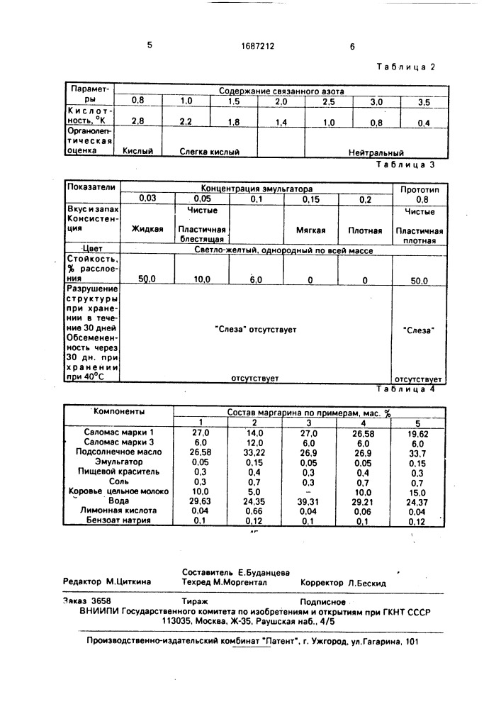 Мягкий маргарин 60%-ной жирности (патент 1687212)