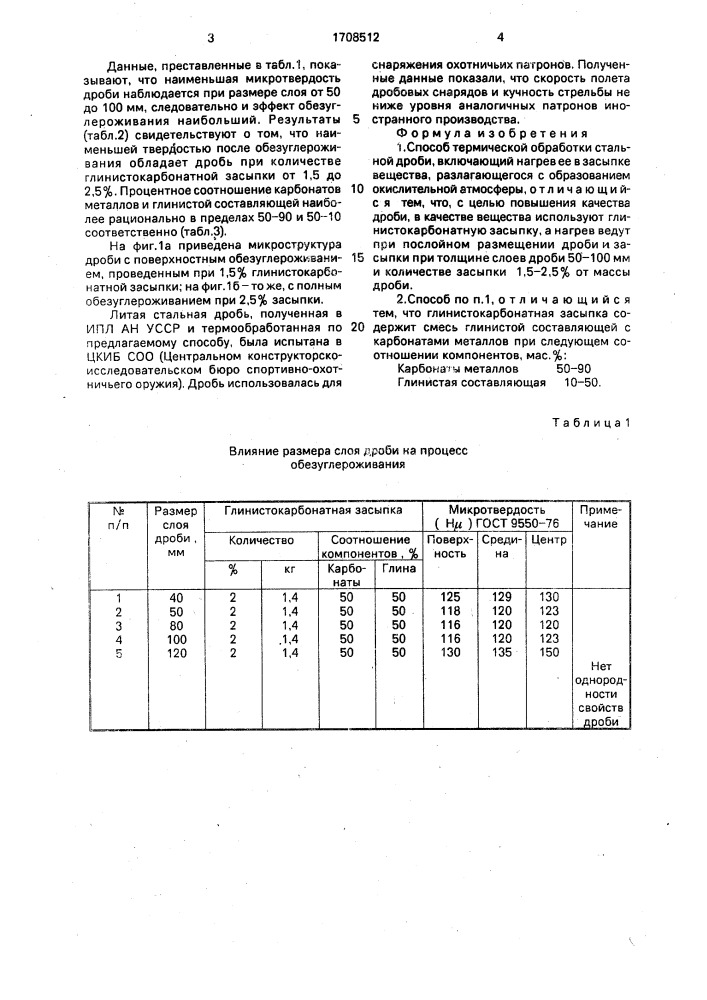 Способ термической обработки стальной дроби (патент 1708512)