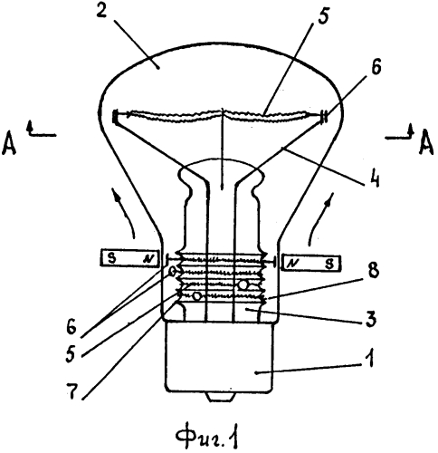 Электрическая лампа накаливания (патент 2576655)