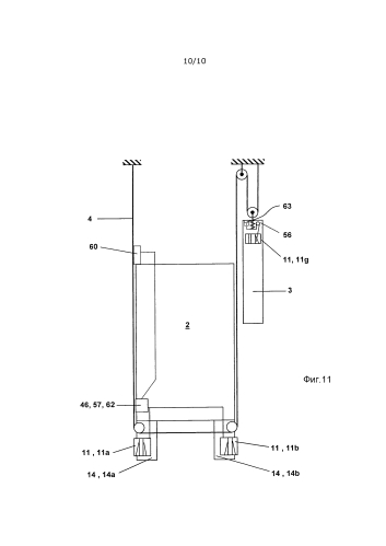 Лифтовая установка, содержащая кабину и противовес (патент 2583829)