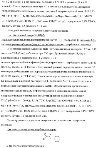 3,4-замещенные производные пирролидина для лечения гипертензии (патент 2419606)