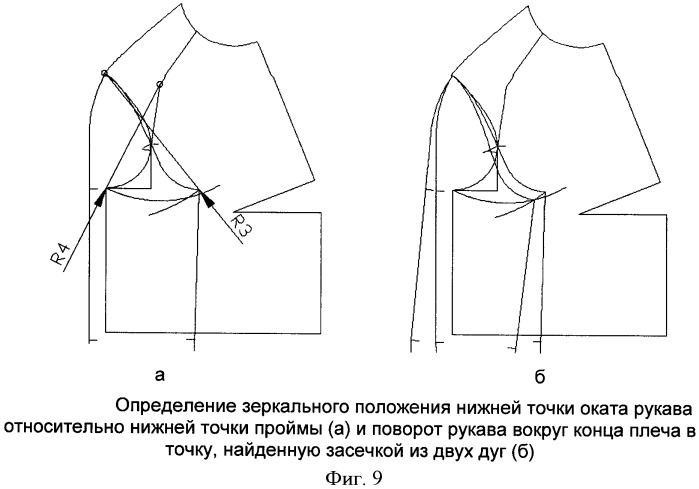 Способ проектирования конструкций изделий с рукавом покроя реглан (патент 2423898)