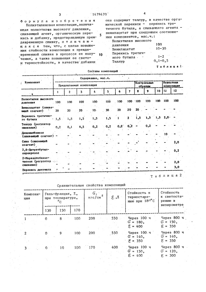 Полиэтиленовая композиция (патент 1479470)