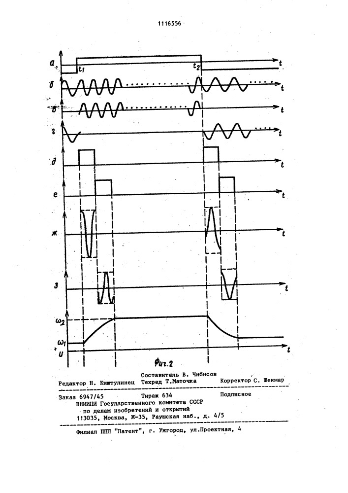 Устройство для формирования сигналов с частотной манипуляцией (патент 1116556)