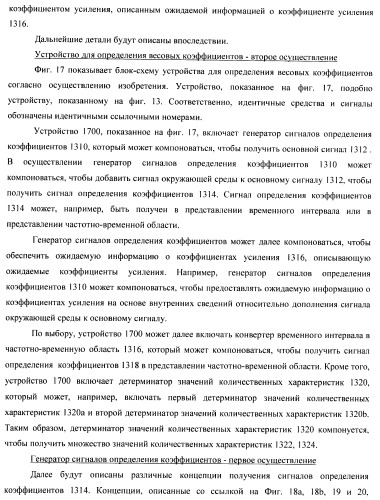 Устройство и способ для извлечения сигнала окружающей среды в устройстве и способ получения весовых коэффициентов для извлечения сигнала окружающей среды (патент 2472306)