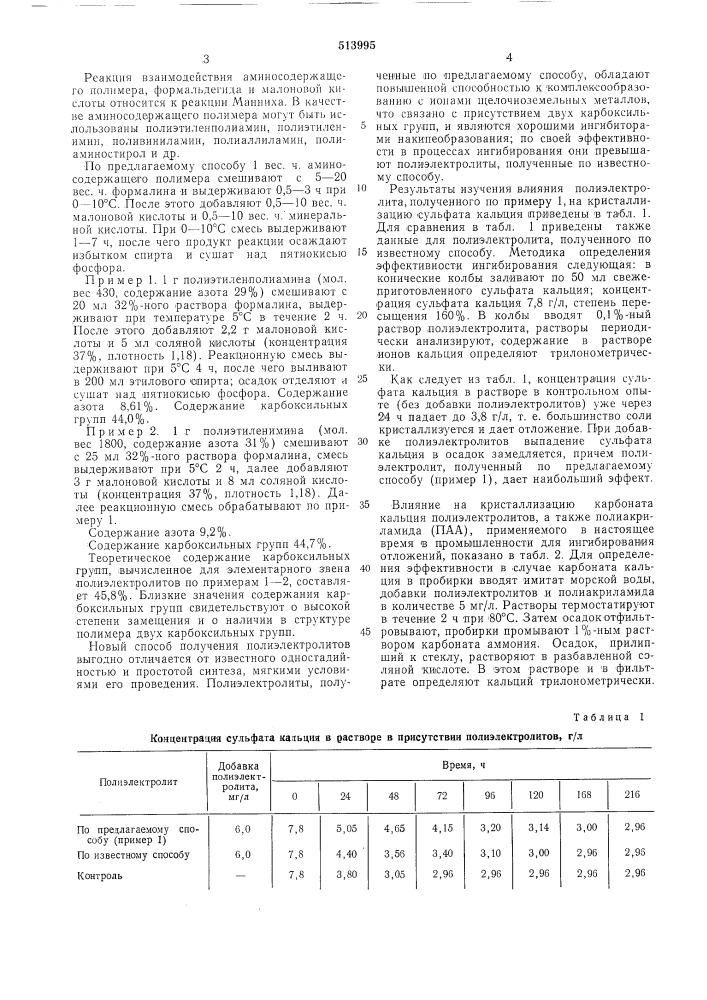 Способ получения водорастворимых полиэлектролитов (патент 513995)