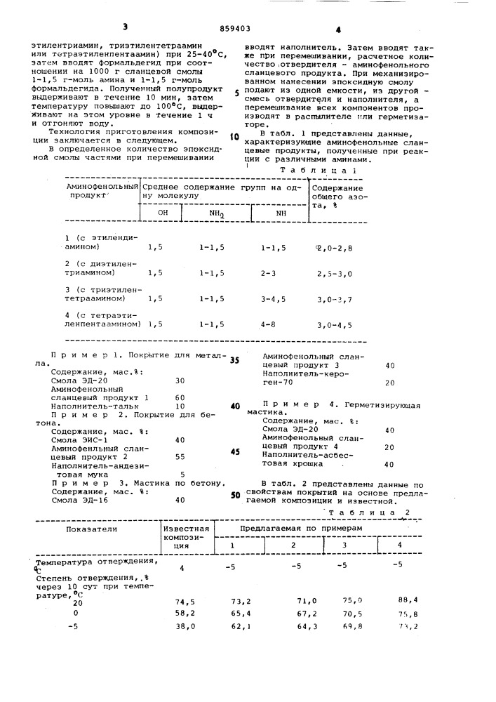 Композиция для покрытий (патент 859403)