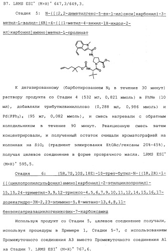 Ингибиторы hcv ns3 протеазы (патент 2468029)