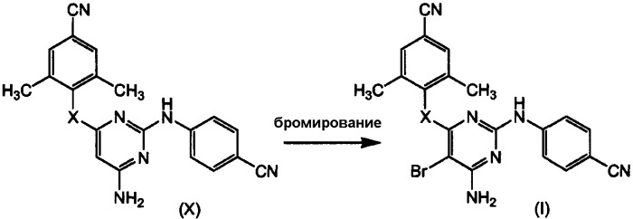 Ингибирующие вич производные 2-(4-цианофениламино)пиримидина (патент 2403245)