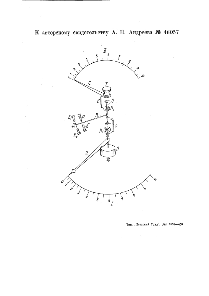 Сигнальное приспособление к измерительным приборам (патент 46057)