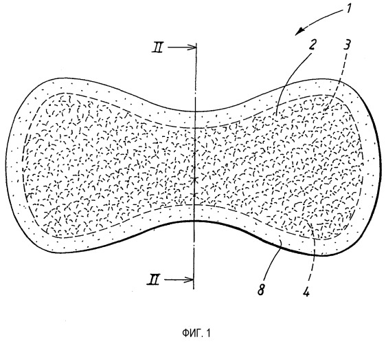 Слоистый материал, изготовленный из волокнистых слоев (патент 2292859)