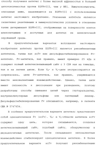 Scfv против egfrviii с улучшенной цитотоксичностью и выходом, иммунотоксины на их основе и способы их применения (патент 2317999)