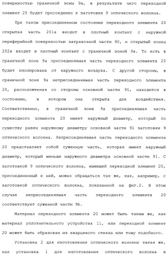 Установка для изготовления оптического волокна и способ изготовления оптического волокна (патент 2482078)