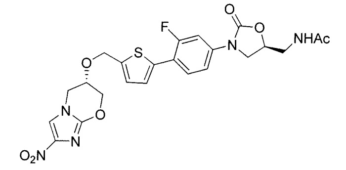 Бициклические нитроимидазолы, ковалентно соединенные с замещенными фенилоксазолидинонами (патент 2504547)