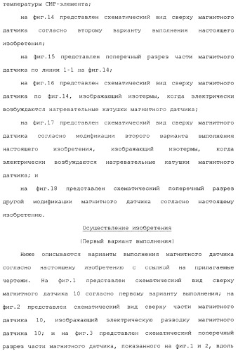 Магнитный датчик и способ компенсации зависящей от температуры характеристики магнитного датчика (патент 2334241)