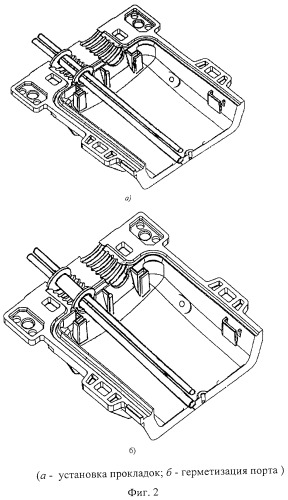 Способ герметизации порта муфты оптического кабеля с выводом проводников от брони к заземлителям (патент 2319989)