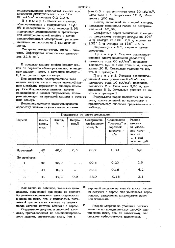 Способ приготовления сульфитной варочной жидкости для получения целлюлозы (патент 926132)