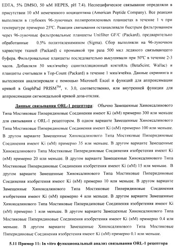 Замещенные хиноксалинового типа мостиковые пиперидиновые соединения и их применение (патент 2500678)