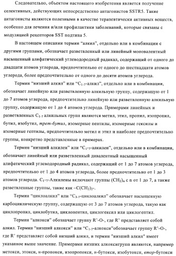 Производные пиперидин-4-иламида и их применение в качестве антагонистов рецептора sst подтипа 5 (патент 2403250)