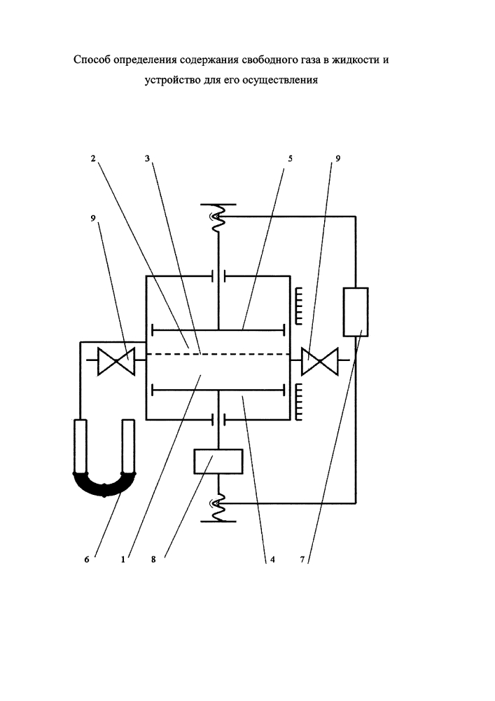 Способ определения содержания свободного газа в жидкости и устройство для его осуществления (патент 2637717)