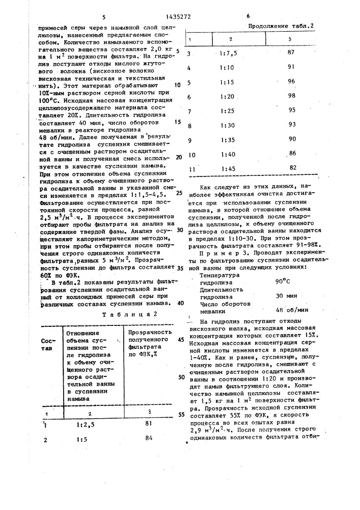 Способ нанесения на перегородку целлюлозусодержащего фильтрующего слоя (патент 1435272)